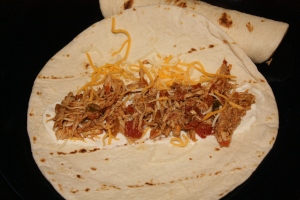 Crockpot Chicken Tacos Closeup